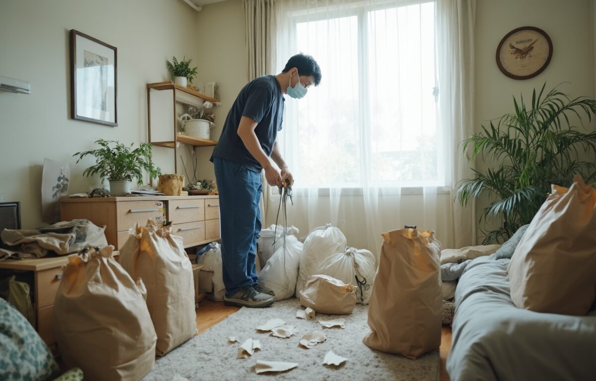 1Kゴミ屋敷の片付け事例：軽度〜重度まで